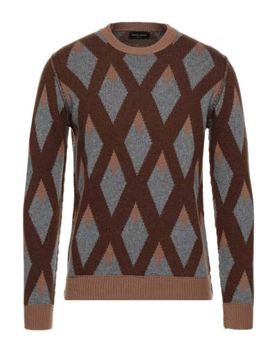 Roberto Collina Sweaters In Brown