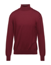 Gran Sasso Turtlenecks In Maroon