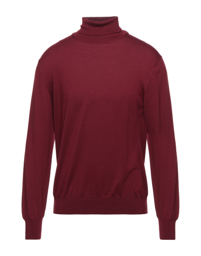 Gran Sasso Turtlenecks In Maroon