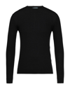 Alpha Studio Sweaters In Black