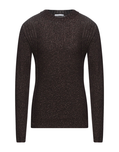 Grey Daniele Alessandrini Sweaters In Brown