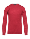 DANIELE ALESSANDRINI DANIELE ALESSANDRINI MAN SWEATER RED SIZE 44 WOOL, POLYESTER