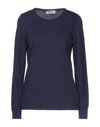 TSD12 TSD12 WOMAN SWEATER MIDNIGHT BLUE SIZE M WOOL, VISCOSE, POLYAMIDE, CASHMERE