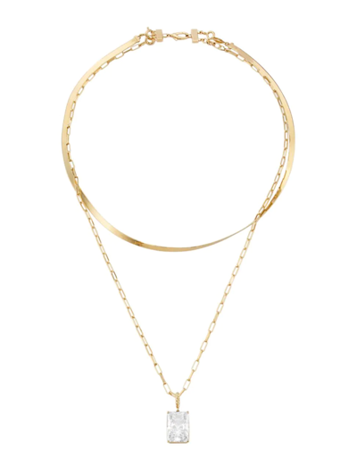 Adriana Orsini Veritas 18k-gold-plated & Cubic Zirconia Necklace Set