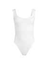 Free People Clean Lines Bodysuit In White