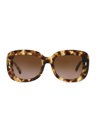 Tory Burch Miller Oversized Square Sunglasses In Tortoise