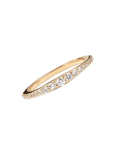 Lana Jewelry Women's Flawless 14k Yellow Gold & Diamond Graduated Ring