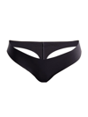 Commando Women's Stretch Microfiber Thong In Black