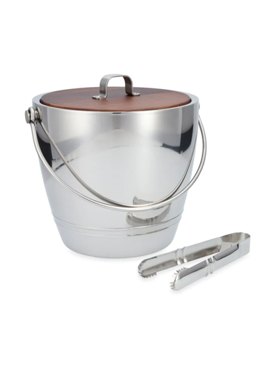 Fortessa Crafthouse Round Ice Bucket Set In Stainless Steel