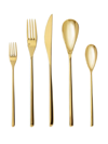 Fortessa Dragonfly 5-piece Flatware Set In Gold