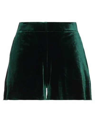 Pinko Woman Shorts & Bermuda Shorts Dark Green Size S Polyester, Elastane