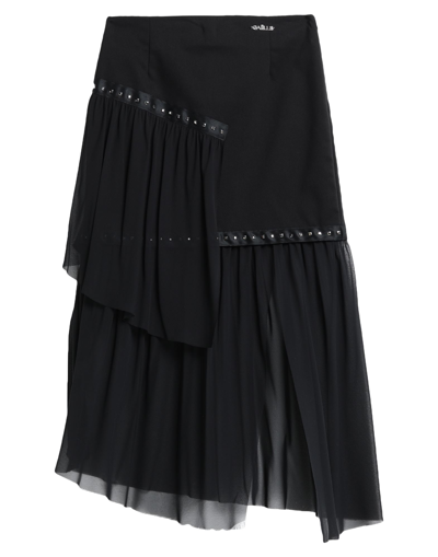 Gaelle Paris Midi Skirts In Black