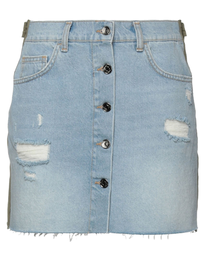 Liu •jo Denim Skirts In Blue