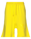 MOSCHINO MOSCHINO MAN SHORTS & BERMUDA SHORTS YELLOW SIZE 36 COTTON