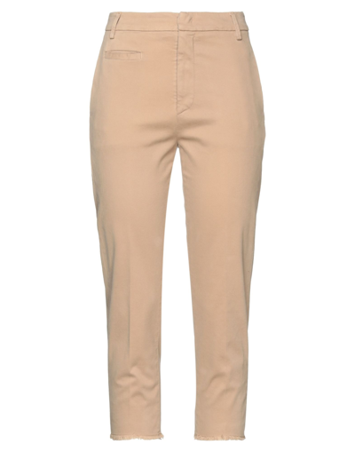 Dondup Cropped Pants In Beige