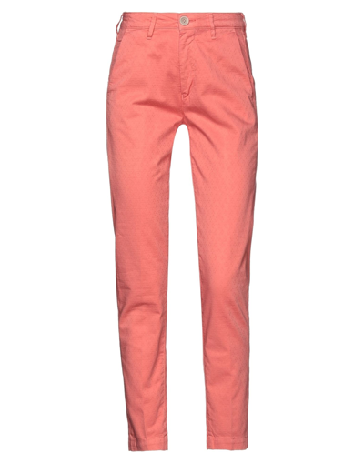 BARBA NAPOLI BARBA NAPOLI WOMAN PANTS CORAL SIZE 27 COTTON, ELASTANE