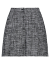 Boutique Moschino Woman Shorts & Bermuda Shorts Black Size 6 Cotton, Polyester In Black