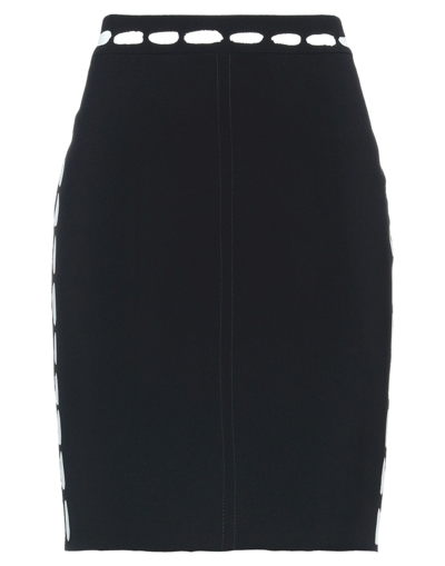 Moschino Printed Crepe Mini Skirt In Black