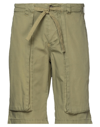 Mc2 Saint Barth Man Shorts & Bermuda Shorts Military Green Size 3xl Cotton
