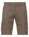 B Settecento Man Shorts & Bermuda Shorts Khaki Size 32 Cotton, Linen, Elastane In Beige