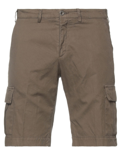 B Settecento Man Shorts & Bermuda Shorts Khaki Size 34 Cotton, Linen, Elastane In Beige