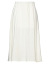 Armani Exchange Midi Skirts In White