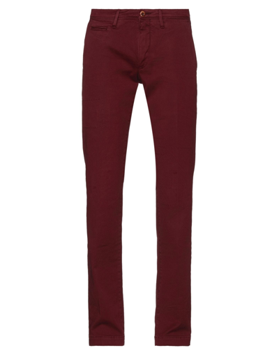 Siviglia White Pants In Maroon