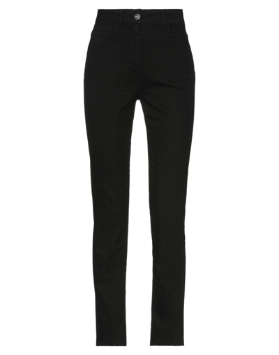 Pinko Woman Pants Black Size 26 Cotton, Polyester, Rubber