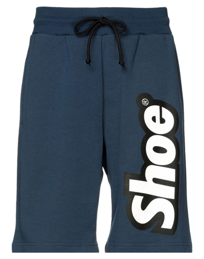 Shoe® Shoe Man Shorts & Bermuda Shorts Slate Blue Size S Cotton
