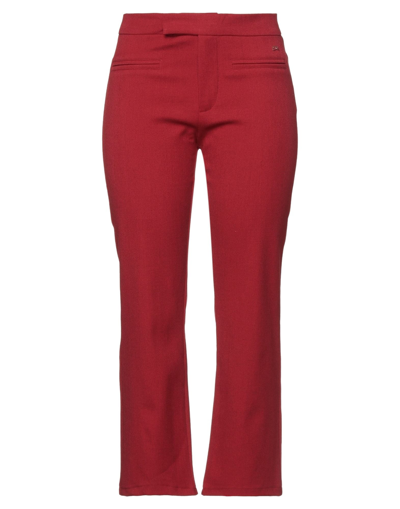 Yes Zee By Essenza Cropped Pants In Red