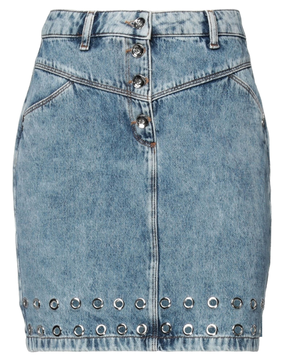 Patrizia Pepe Denim Skirts In Blue