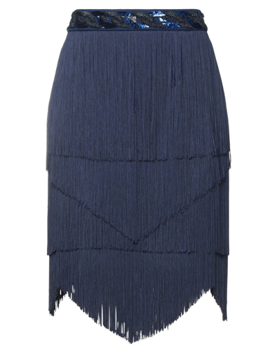 Elisabetta Franchi Mini Skirts In Blue
