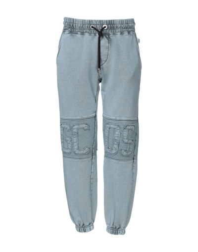 Gcds Man Pants Pastel Blue Size M Cotton