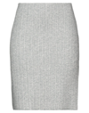 Amina Rubinacci Woman Midi Skirt Slate Blue Size 10 Wool, Viscose, Polyamide