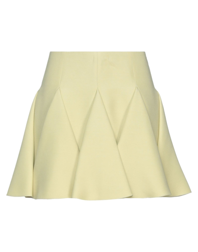 Valentino Mini Skirts In Acid Green