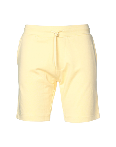 Selected Homme Man Shorts & Bermuda Shorts Yellow Size M Organic Cotton