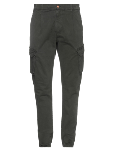 Grey Daniele Alessandrini Pants In Dark Green