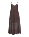 Caractere Long Dresses In Brown
