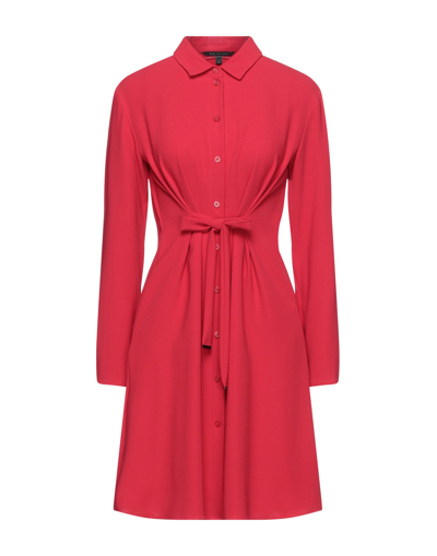 Armani Exchange Short Dresses In Red