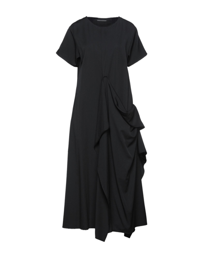 Yohji Yamamoto Long Dresses In Black