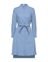 Cappellini By Peserico Midi Dresses In Pastel Blue