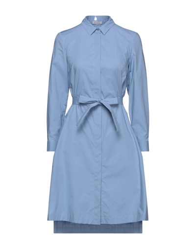 Cappellini By Peserico Midi Dresses In Pastel Blue