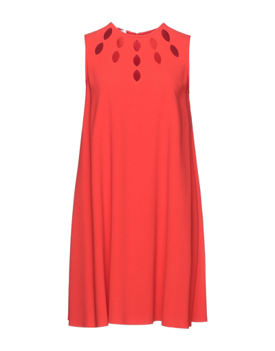Pinko Short Dresses In Red