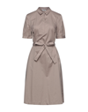 Cappellini By Peserico Midi Dresses In Light Brown