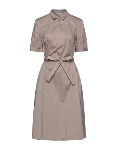 Cappellini By Peserico Midi Dresses In Light Brown
