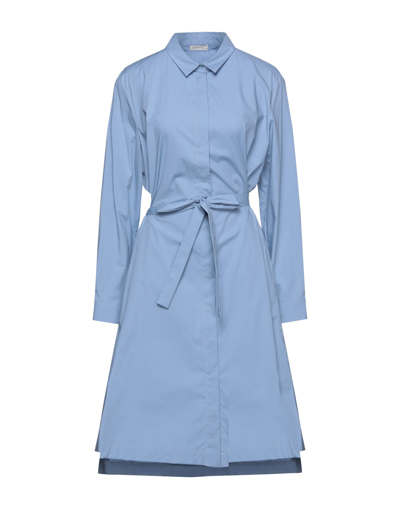 Cappellini By Peserico Short Dresses In Sky Blue