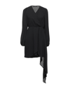 Angela Mele Milano Short Dresses In Black