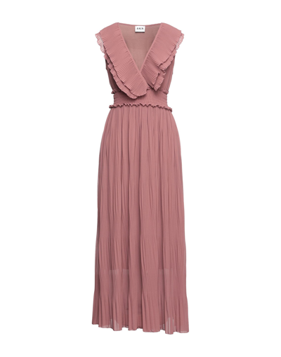 Berna Long Dresses In Pastel Pink