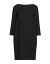 MANILA GRACE MANILA GRACE WOMAN MINI DRESS BLACK SIZE 4 VISCOSE, POLYAMIDE, ELASTANE