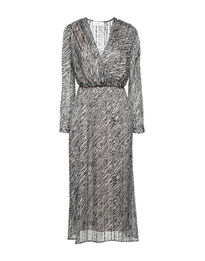 Soallure Midi Dresses In Grey